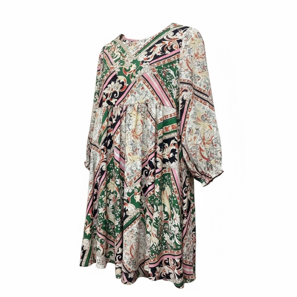 Umgee Empire waist boho tunic/dress Mulit Color Size Small. - Picture 10 of 11